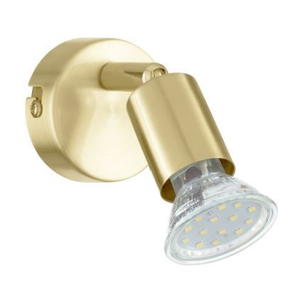 Eglo - LED Nástěnné bodové svítidlo 1xGU10/2,8W/230V 3000K zlatá