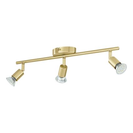 Eglo - LED Bodové svítidlo 3xGU10/2,8W/230V 3000K zlatá