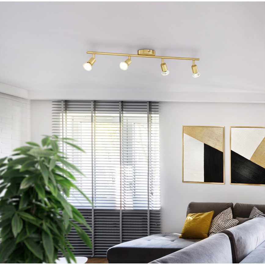 Eglo - LED Bodové svítidlo 4xGU10/2,8W/230V 3000K zlatá