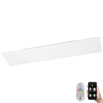 Eglo 33203 - LED RGBW Stmívatelný přisazený panel SALOBRENA LED/34W/230V + dálkové ovládání