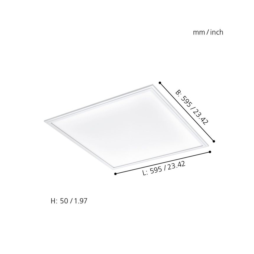 Eglo 33204 - LED RGBW Stmívatelné svítidlo SALOBRENA-C LED/34W/230V 2700-6500K + dálkové ovládání