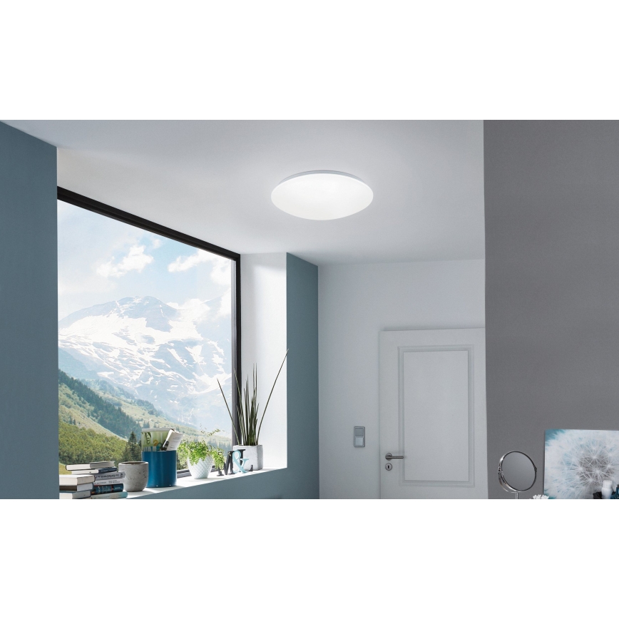 Eglo 33219 - LED RGBW Stmívatelné stropní svítidlo GIRON-C LED/17W/230V pr. 30 cm bílá