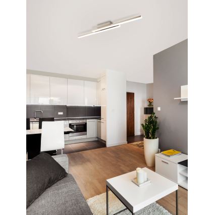 Eglo 33229 - LED RGBW Stmívatelný přisazený lustr FRAIOLI-C LED/34W/230V 2700-6500K matný chrom