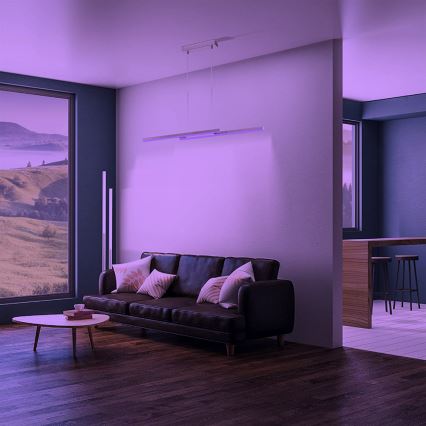 Eglo 33232 - LED RGBW Stmívatelný lustr na lanku FRAIOLI-C 2xLED/17W/230V matný chrom