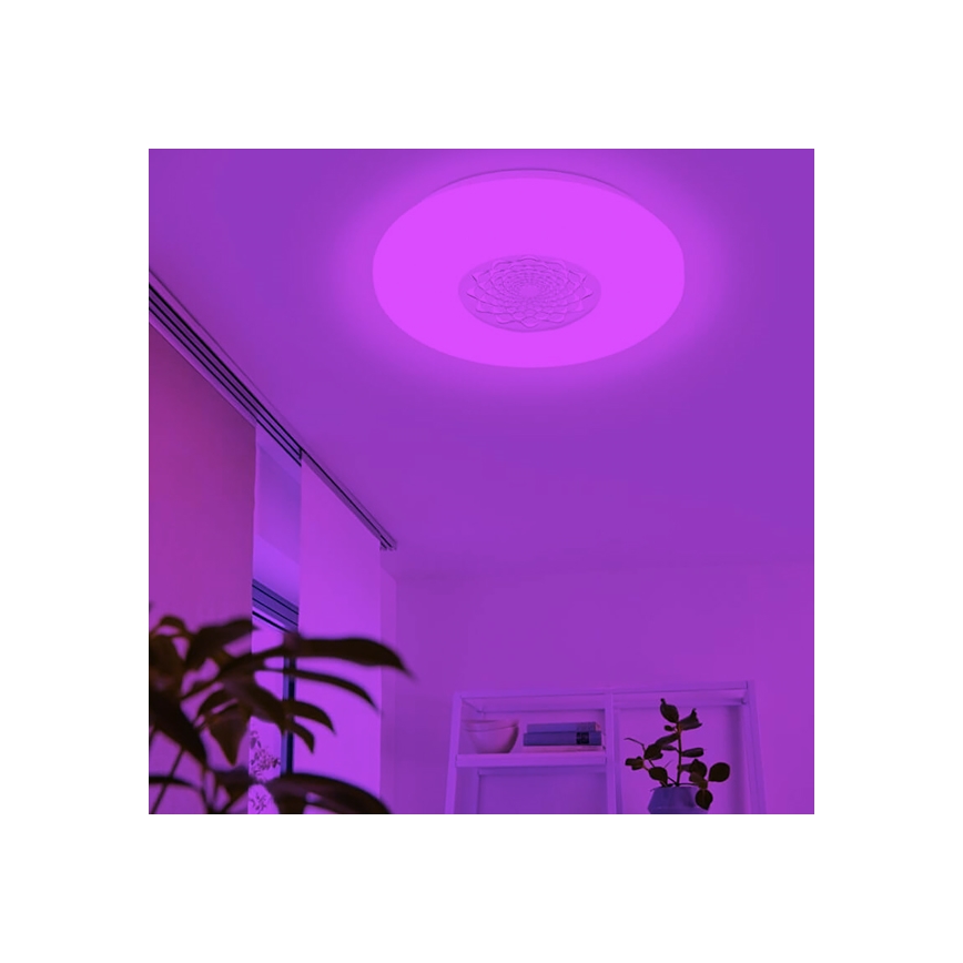 Eglo 33248 - LED RGBW Stmívatelné stropní svítidlo CAPASSO-C LED/17W/230V 2700-6500K pr. 34 cm