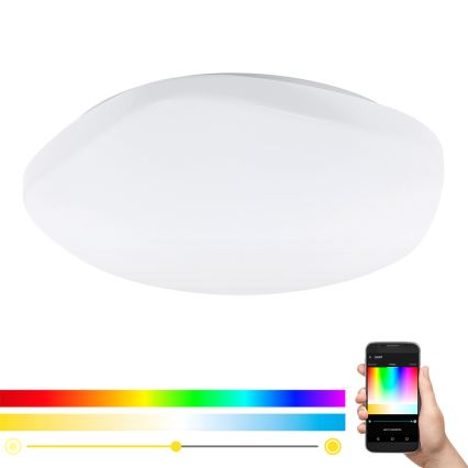 Eglo 33272 - LED RGBW Stmívatelné stropní svítidlo TOTARI-C LED/34W/230V 2700-6500K bílá + dálkové ovládání