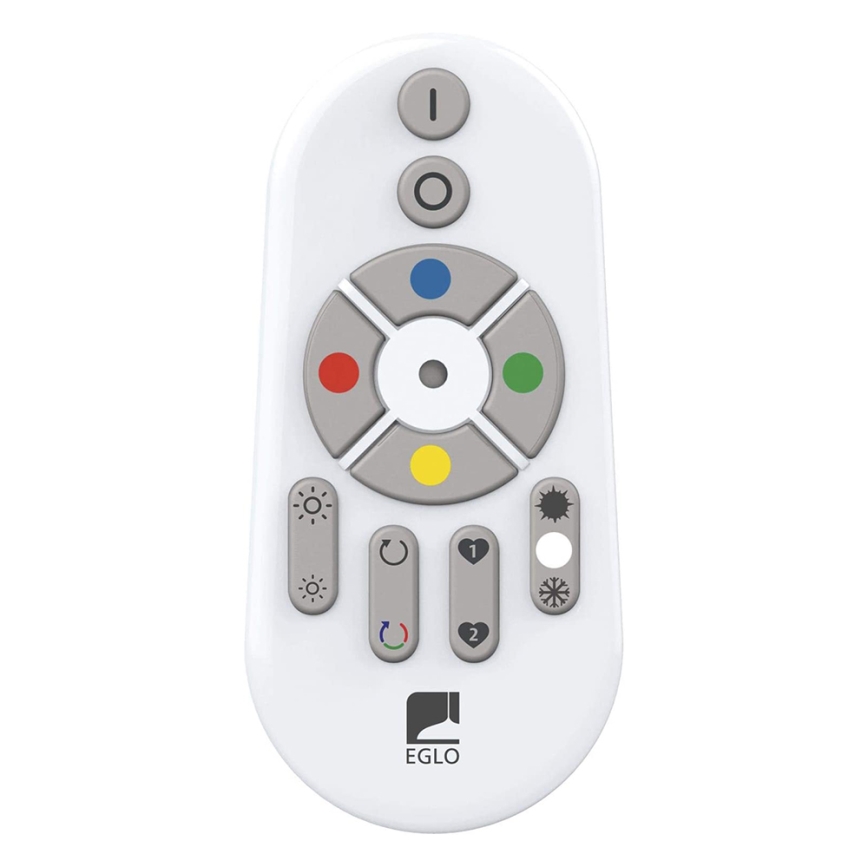 Eglo 33272 - LED RGBW Stmívatelné stropní svítidlo TOTARI-C LED/34W/230V 2700-6500K bílá + dálkové ovládání