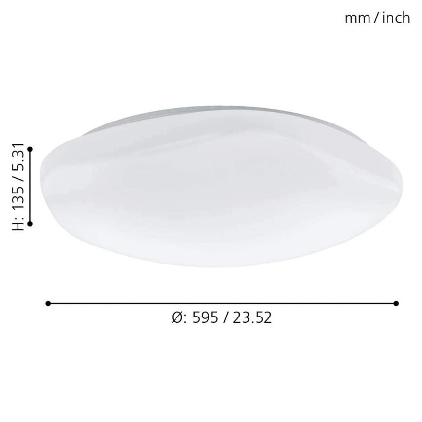Eglo 33272 - LED RGBW Stmívatelné stropní svítidlo TOTARI-C LED/34W/230V 2700-6500K bílá + dálkové ovládání