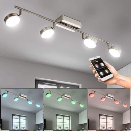 Eglo 33274 - LED RGBW Stmívatelné bodové svítidlo CORROPOLI-C 4xLED/5W/230V