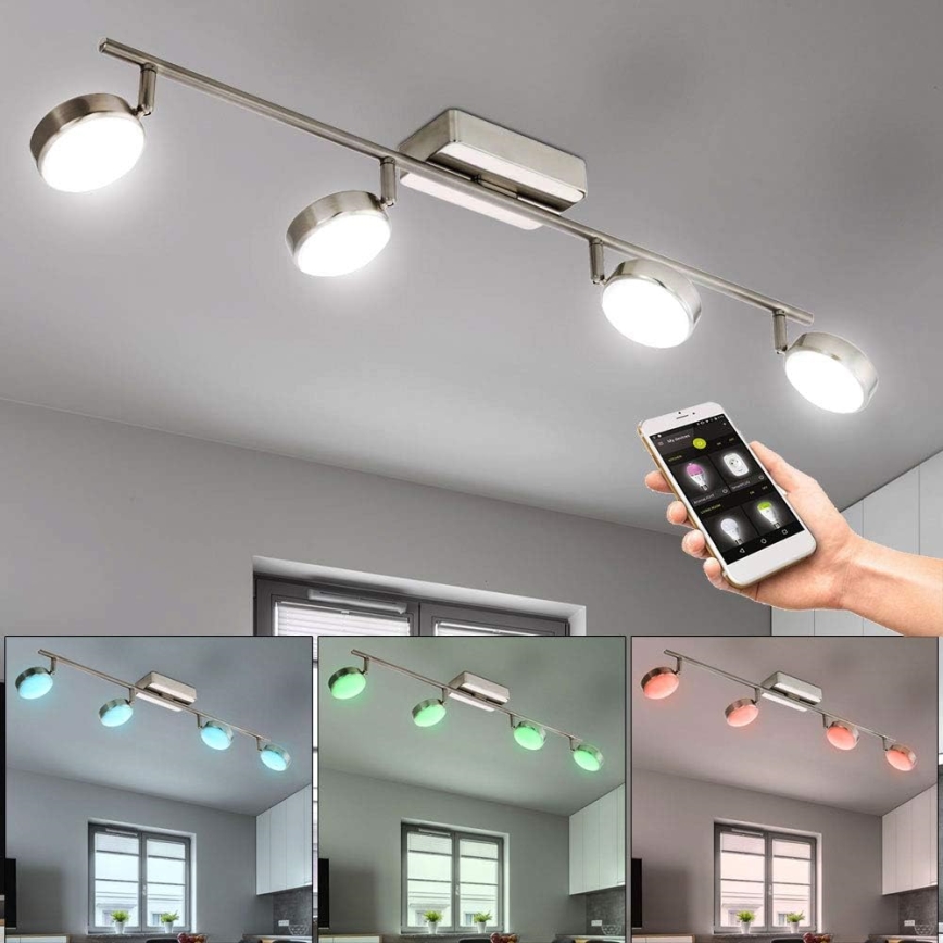 Eglo 33274 - LED RGBW Stmívatelné bodové svítidlo CORROPOLI-C 4xLED/5W/230V