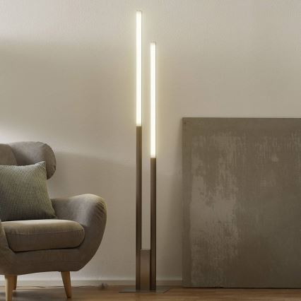 Eglo 33323 - LED RGBW Stmívatelná stojací lampa FRAIOLI-C LED/34W/230V 2700-6500K matný chrom