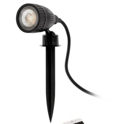 Eglo 33579 - LED RGBW Venkovní lampa NEMA-C 1xGU10/5W/230V IP44 černá