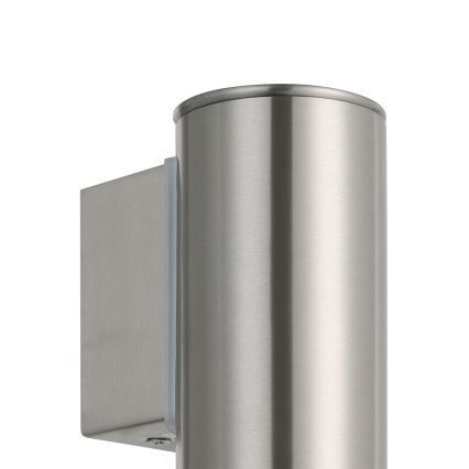 Eglo 33581 - LED RGBW Stmívatelné venkovní nástěnné svítidlo RIGA 1xGU10/5W/230V 2700-6500K IP44 matný chrom