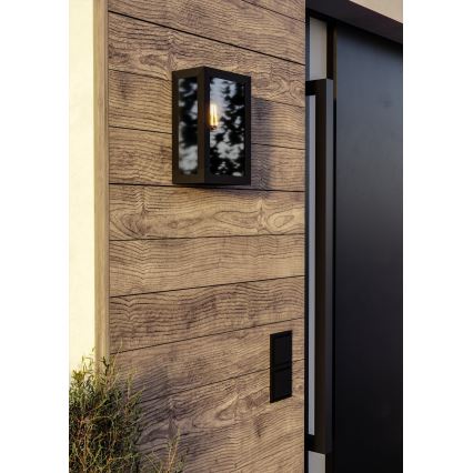 Eglo - Venkovní nástěnné svítidlo 1xE27/60W/230V IP44 černá