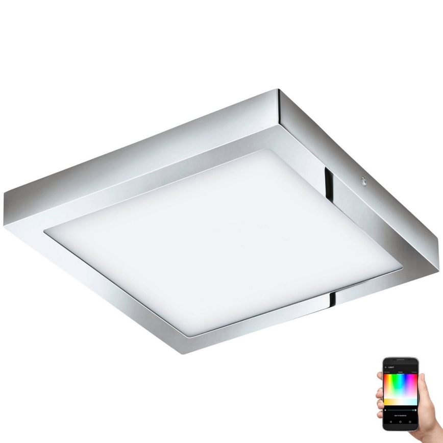 Eglo 33668-LED RGBW Stmívatelné koupelnové svítidlo FUEVA-C 21W/230V 2700-6500K 30x30cm IP44