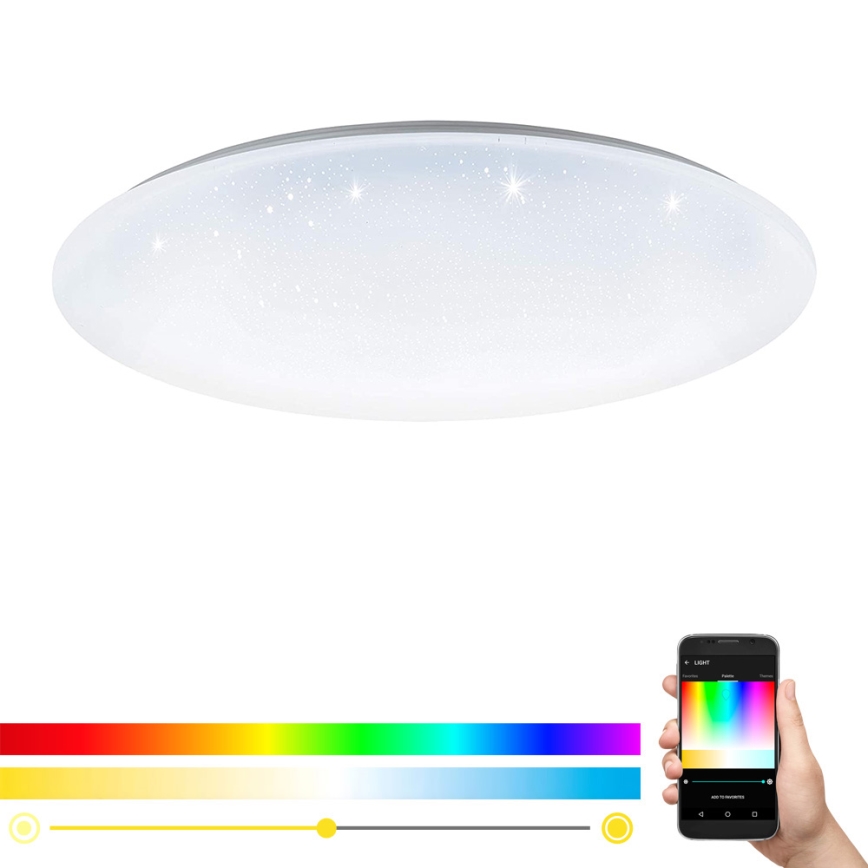 Eglo 33669 - LED RGBW Stmívatelné stropní svítidlo TOTARI-C LED/43W/230V 2700-6500K bílá + dálkové ovládání