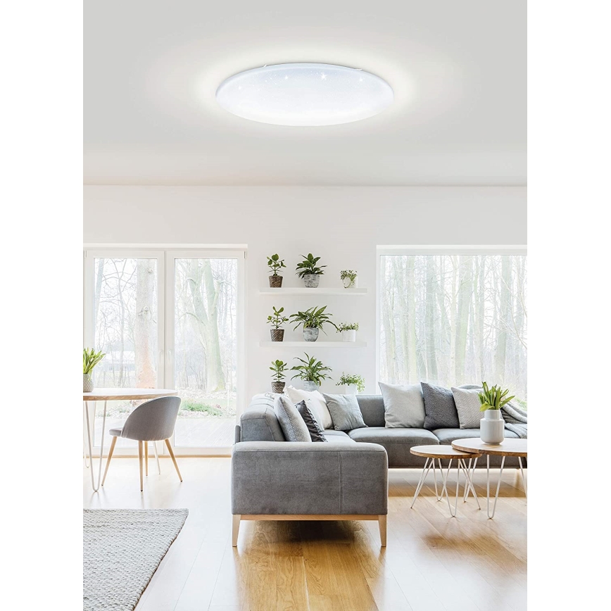 Eglo 33669 - LED RGBW Stmívatelné stropní svítidlo TOTARI-C LED/43W/230V 2700-6500K bílá + dálkové ovládání