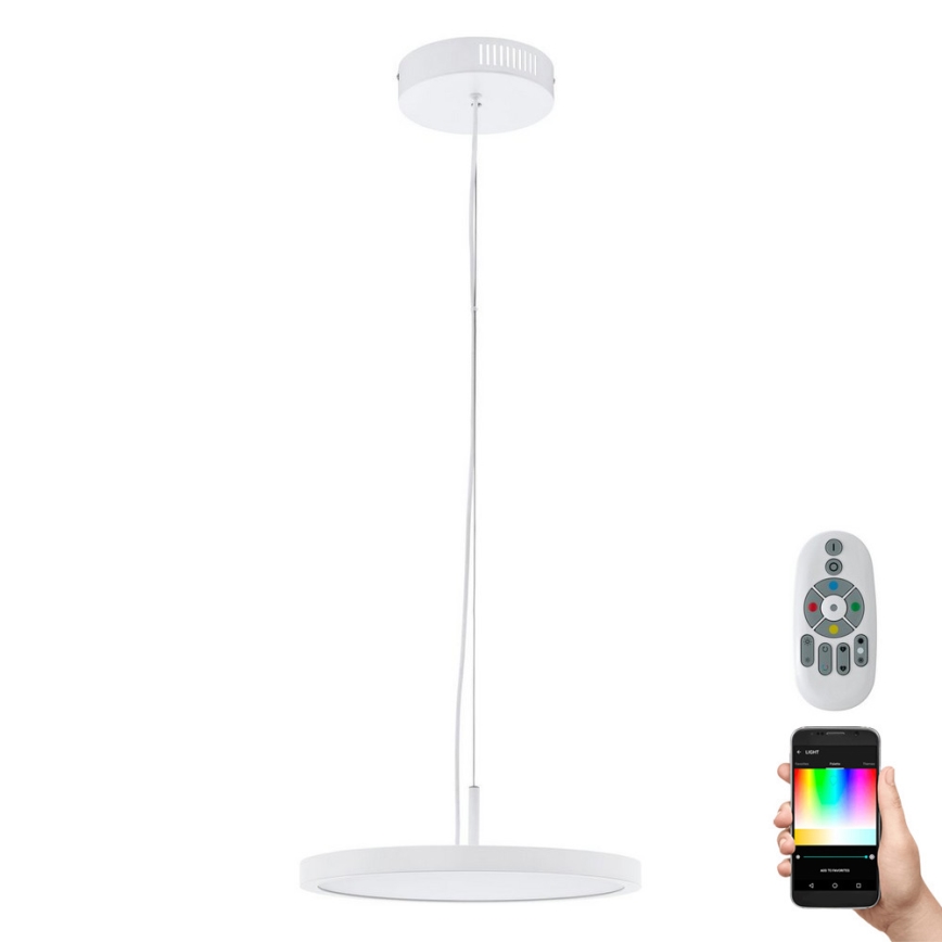 Eglo 33675 - LED RGBW Stmívatelný lustr na lanku CERIGNOLA-C LED/21W/230V 2700-6500K + dálkové ovládání