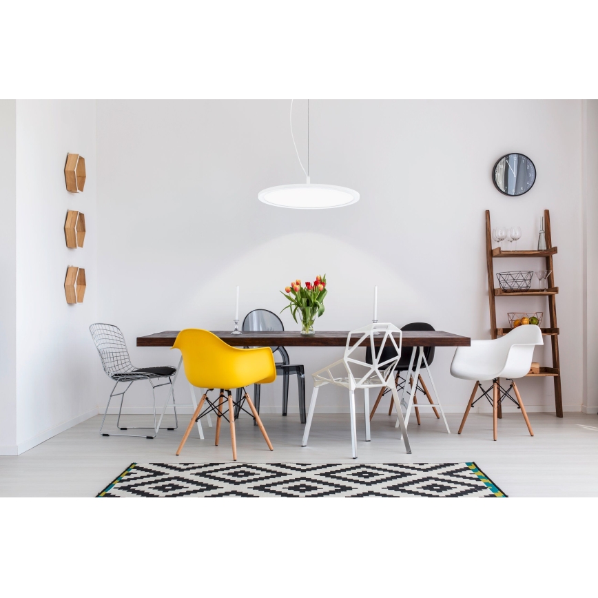 Eglo 33675 - LED RGBW Stmívatelný lustr na lanku CERIGNOLA-C LED/21W/230V 2700-6500K + dálkové ovládání