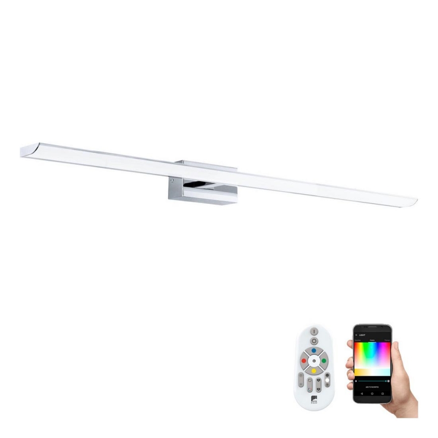 Eglo 33768 - LED RGBW Stmívatelné koupelnové osvětlení zrcadla TABIANO-C LED/21W/230V 2700-6500K 90,5 cm IP44 + dálkové ovládání