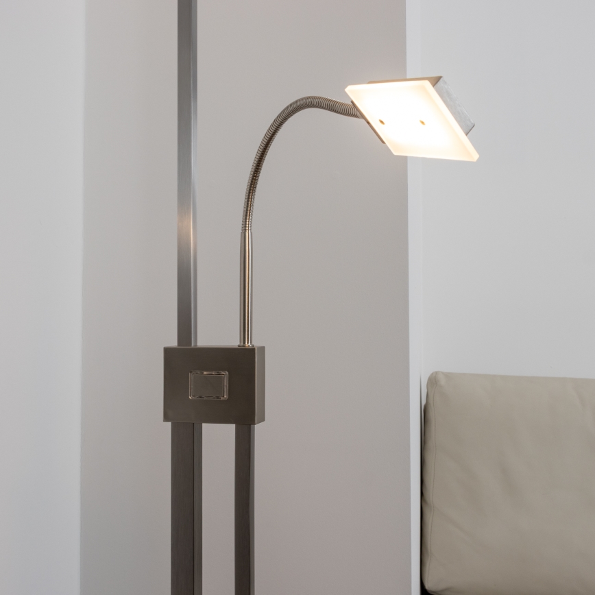 Eglo 33817 - LED Stmívatelná dotyková stojací lampa SOLANO LED/30W/230V + LED/4W