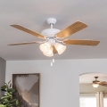 Eglo 35076 - Stropní ventilátor LAS PALMAS 3xE27/40W/230V bílá