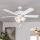 Eglo 35076 - Stropní ventilátor LAS PALMAS 3xE27/40W/230V bílá