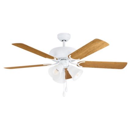 Eglo 35076 - Stropní ventilátor LAS PALMAS 3xE27/40W/230V hnědá