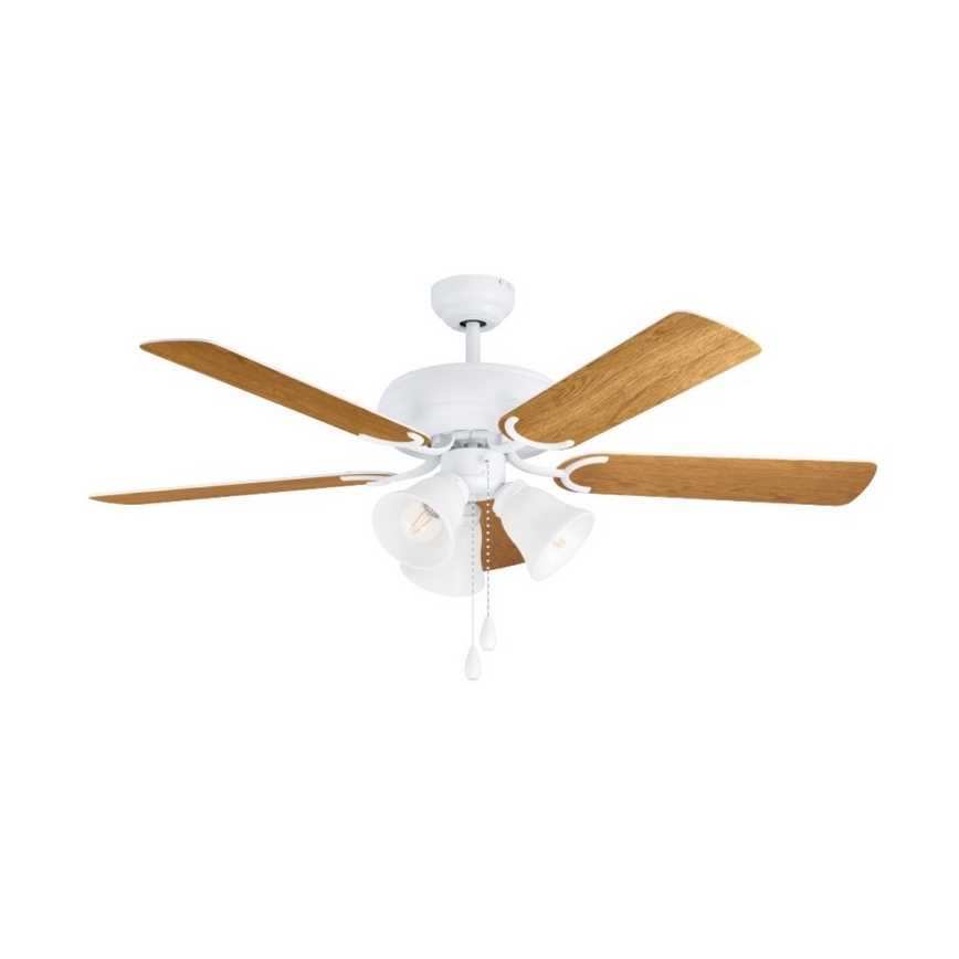 Eglo 35076 - Stropní ventilátor LAS PALMAS 3xE27/40W/230V hnědá