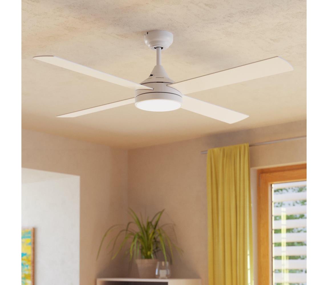 Eglo Eglo 35084 - LED Stmívatelný stropní ventilátor TRINIDAD LED/20W/230V + DO bílá EG35084