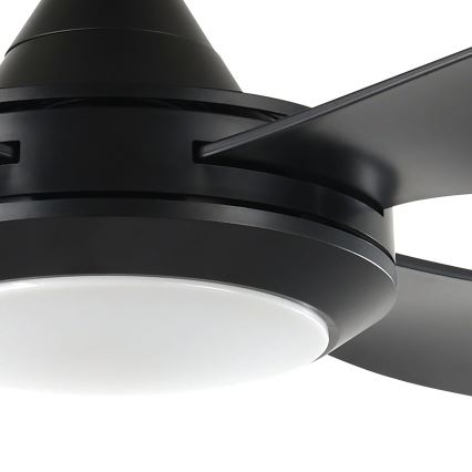 Eglo - LED Stropní ventilátor LED/20W/230V černá + dálkové ovládání