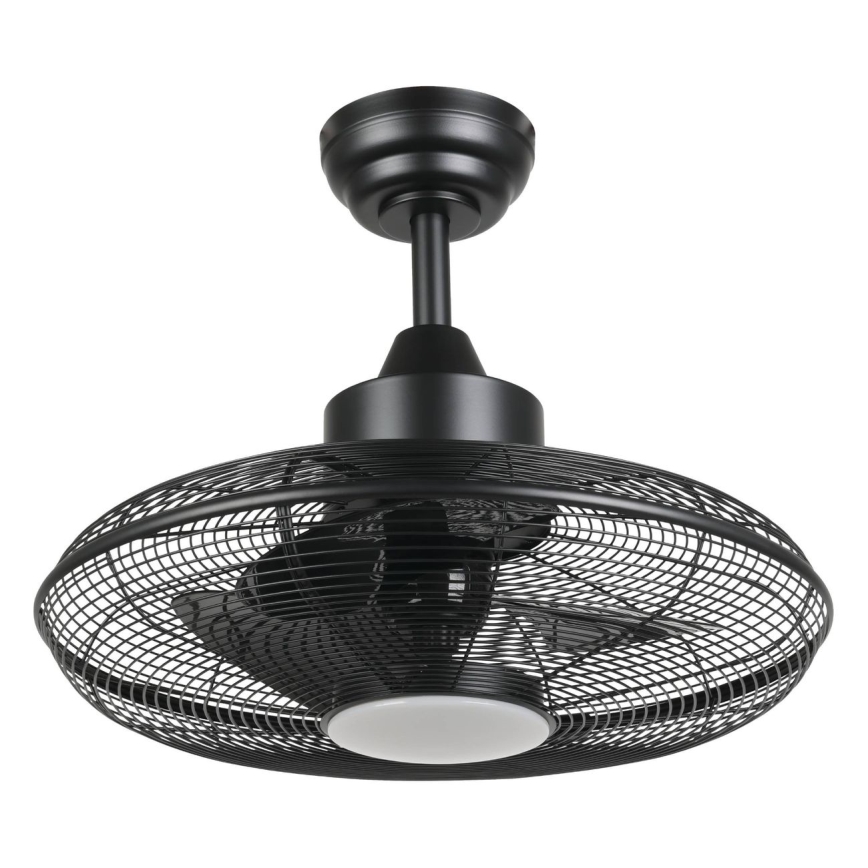 Eglo - LED Stropní ventilátor LED/15W/230V pr. 53 cm černá + dálkové ovládání