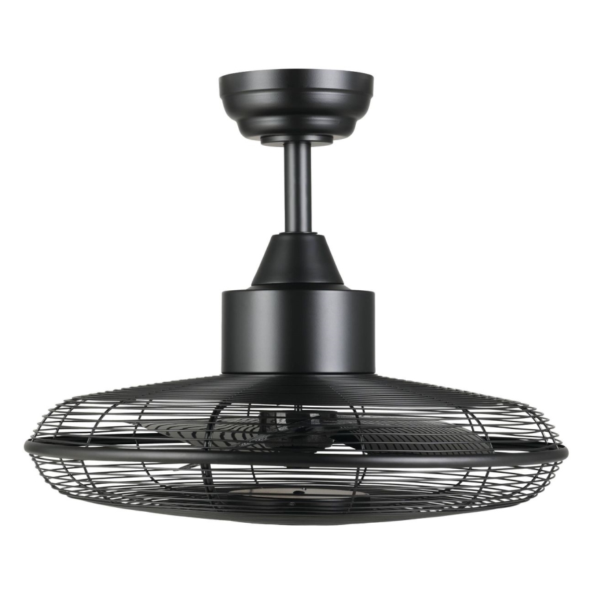 Eglo - LED Stropní ventilátor LED/15W/230V pr. 53 cm černá + dálkové ovládání