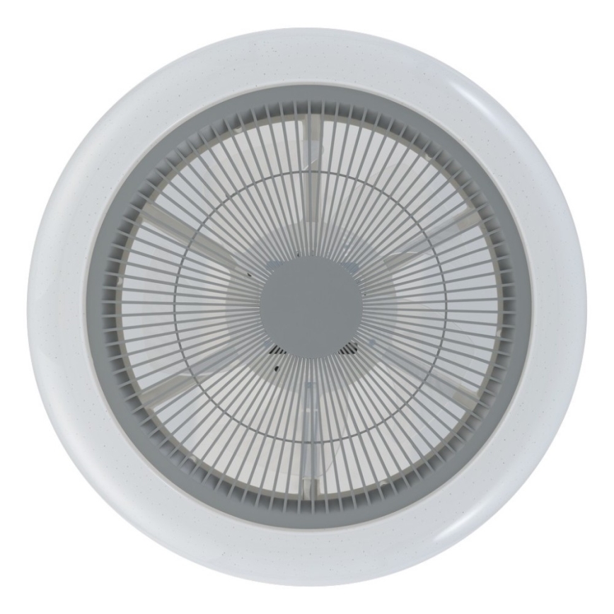 Eglo - LED Stmívatelný stropní ventilátor LED/25,5W/230V šedá + dálkové ovládání