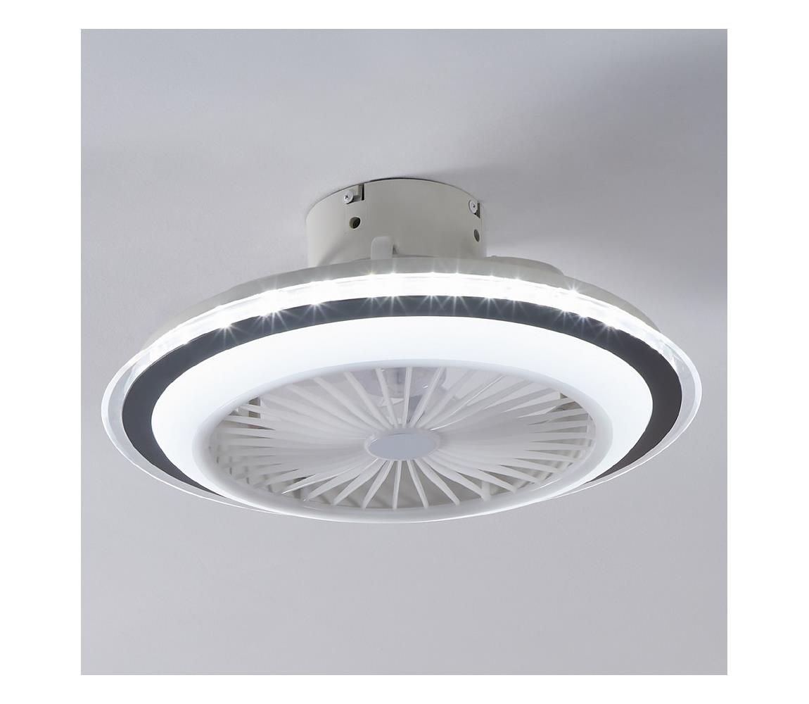 Eglo Eglo 35141-LED Stmívatelný stropní ventilátor ALBUFEIRA 25,5W/230V bílá/šedá +DO EG35141