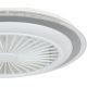 Eglo - LED Stmívatelný stropní ventilátor LED/25,5W/230V bílá/šedá 2700-6500K + dálkové ovládání