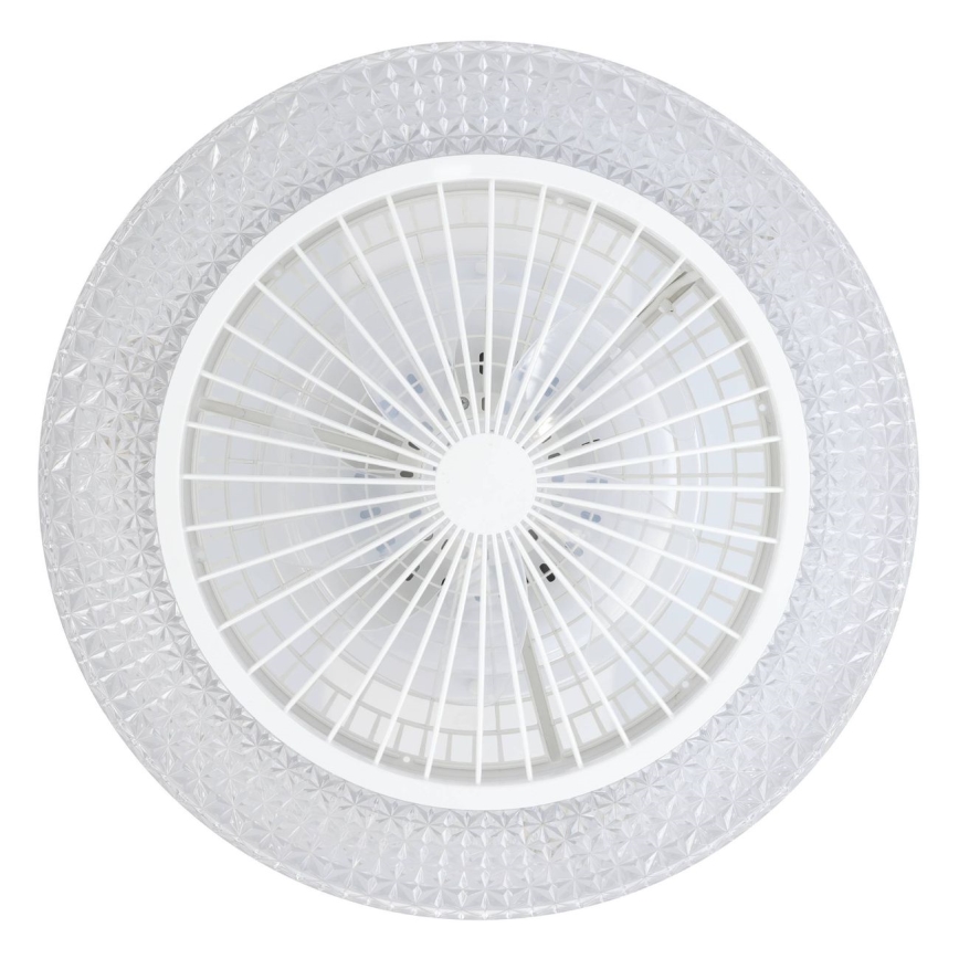 Eglo - LED Stmívatelný stropní ventilátor 3xLED/12,6W/230V 2700-6500K pr. 55 cm bílá + dálkové ovládání