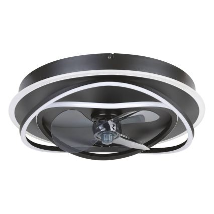 Eglo - LED Stmívatelný stropní ventilátor 4xLED/9W/230V 2700-6500K pr. 50 cm černá + dálkové ovládání