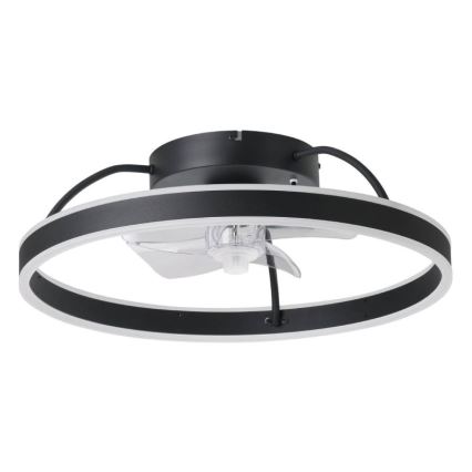 Eglo - LED RGBW Stmívatelný stropní ventilátor LED/36W/230V 3000-6500K černá + dálkové ovládání