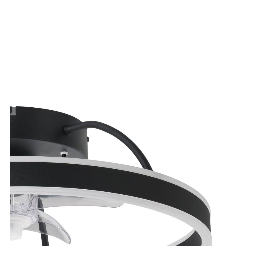 Eglo - LED RGBW Stmívatelný stropní ventilátor LED/36W/230V 3000-6500K černá + dálkové ovládání