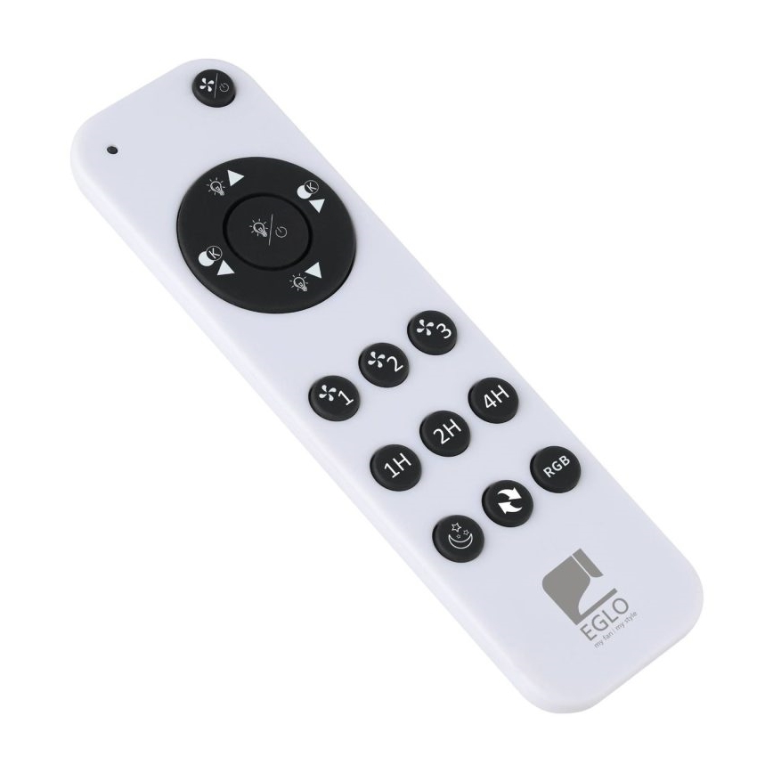 Eglo - LED RGBW Stmívatelný stropní ventilátor LED/36W/230V 3000-6500K černá + dálkové ovládání