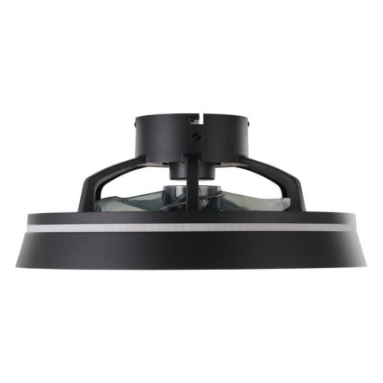 Eglo - LED RGBW Stmívatelný stropní ventilátor 3xLED/8,5W/230V+LED/6W 2700-6500K pr. 48 cm černá + dálkové ovládání