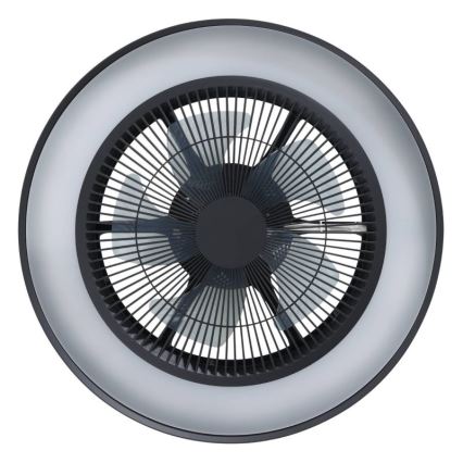 Eglo - LED RGBW Stmívatelný stropní ventilátor 3xLED/8,5W/230V+LED/6W 2700-6500K pr. 48 cm černá + dálkové ovládání