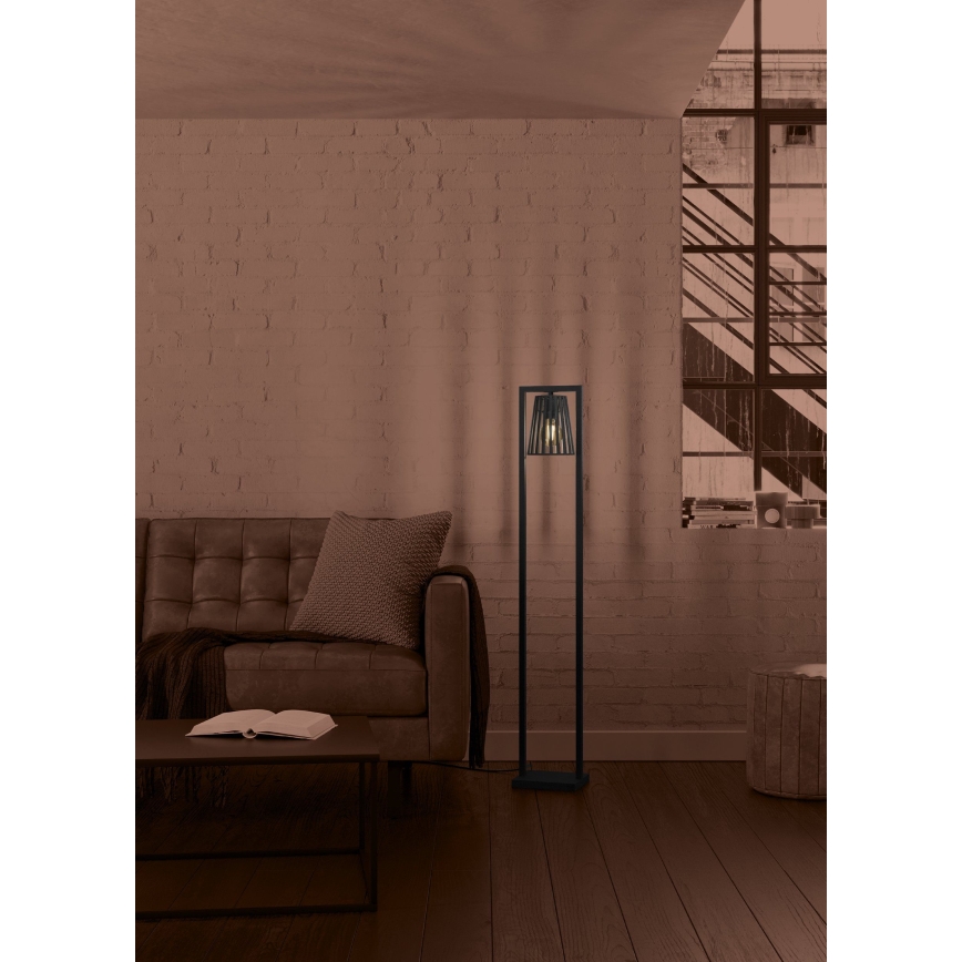 Eglo - Stojací lampa 1xE27/40W/230V černá