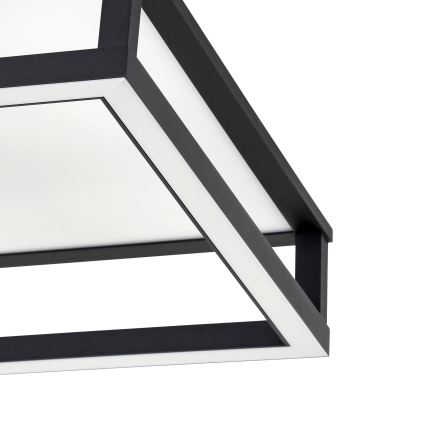 Eglo - LED Stmívatelné stropní svítidlo LED/29,4W/230V 2700-6500K černá + dálkové ovládání