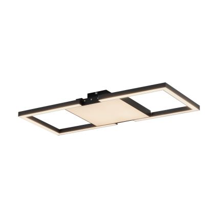 Eglo - LED Stmívatelné stropní svítidlo LED/26,2W/230V 2700-6500K černá + dálkové ovládání