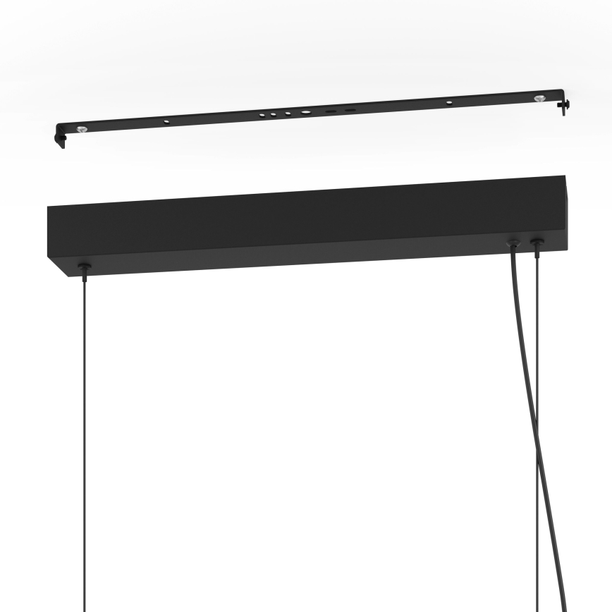 Eglo - LED Stmívatelný lustr na lanku LED/44W/230V 3000K černá/zlatá