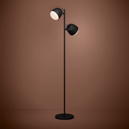 Eglo - Stojací lampa 2xE27/28W/230V černá