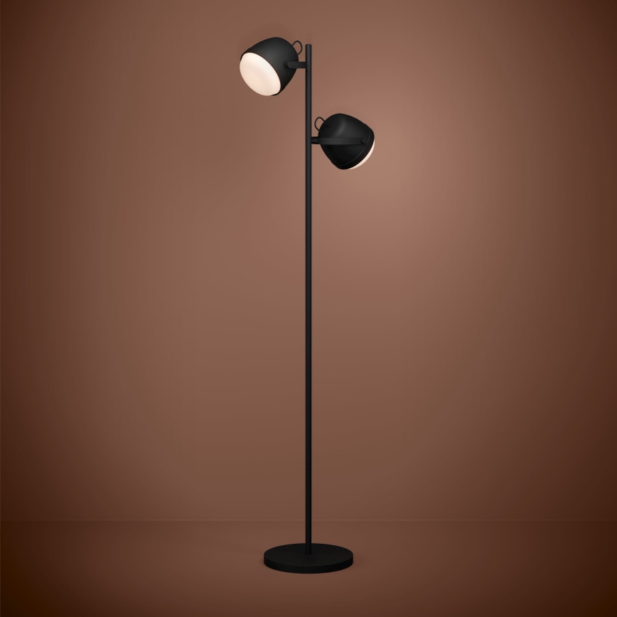 Eglo - Stojací lampa 2xE27/28W/230V černá