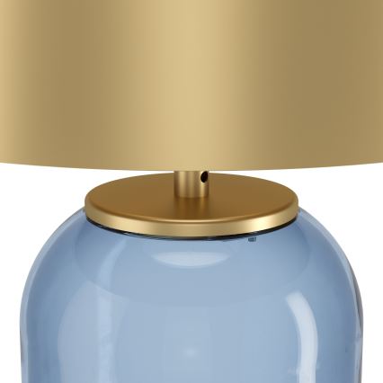 Eglo - Stolní lampa 1xE27/40W/230V zlatá/modrá